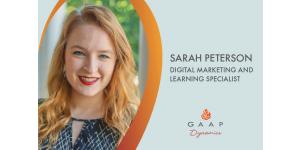 Meet Sarah Peterson, Digital Marketing and Learning Specialist